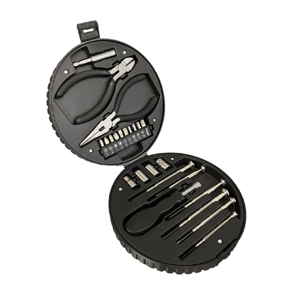 تصویر  جعبه ابزار 24 تکه  مدل تایر قطر 16cm