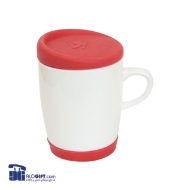 تصویر  ماگ سرامیکی درب سیلیکونی