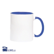 تصویر  ماگ  سرامیکی سفید داخل رنگی 