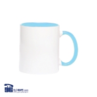 تصویر  ماگ  سرامیکی سفید داخل رنگی 