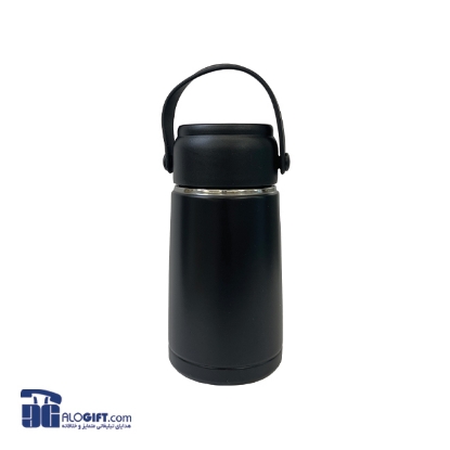 تصویر  فلاکس مینی استیل دسته دار  350میلی لیتر