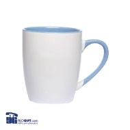 تصویر  ماگ سرامیکی دسته و داخل رنگی 