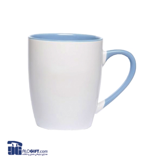 تصویر  ماگ سرامیکی دسته و داخل رنگی 