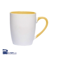 تصویر  ماگ سرامیکی دسته و داخل رنگی 