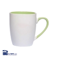 تصویر  ماگ سرامیکی دسته و داخل رنگی 