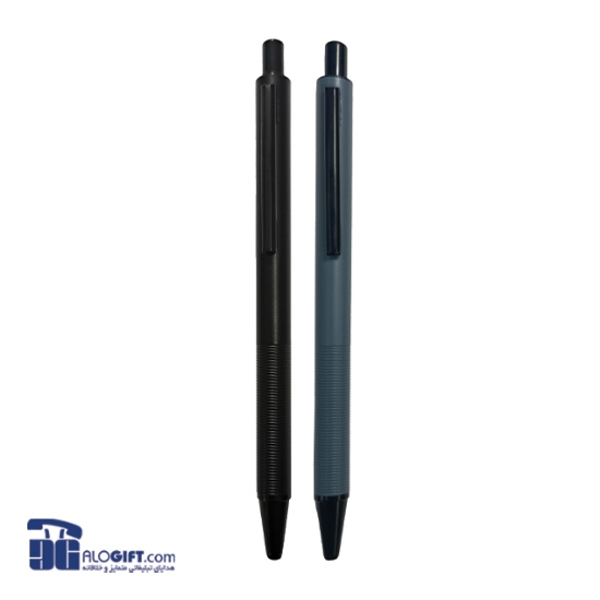 تصویر  خودکار فلزی باریک پایین عاج دار 