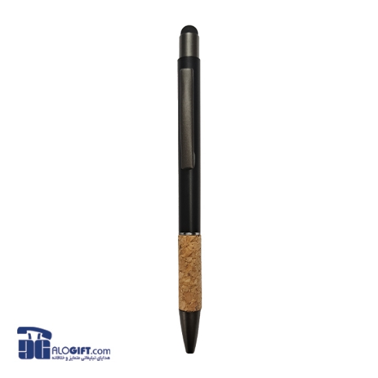 تصویر  خودکار فلزی پایین چوب پنبه ای سرتاچ موبایل 