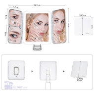 تصویر  آینه آرایشی مسافرتی مدل شارژی برند هیوندایی