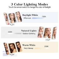 تصویر  آینه آرایشی مسافرتی مدل شارژی برند هیوندایی