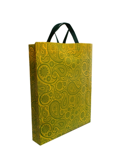 تصویر  ساک دستی تبلیغاتی پارچه ای عمودی ۱۰×۴۰×۳۰ سانتی متر باکس بگ طرح بته جقه