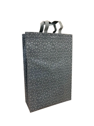 تصویر  ساک دستی تبلیغاتی پارچه ای عمودی 10×40×30 سانتی متر باکس بگ طرح مشبک