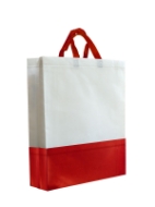 تصویر  ساک دستی تبلیغاتی پارچه ای عمودی 410×45×40 سانتی متر دو تکه