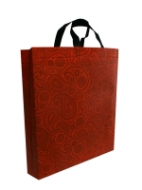 تصویر  ساک دستی تبلیغاتی پارچه ای عمودی ۱۰×۴۵×۴۰ سانتی متر باکس بگ طرح بته جقه