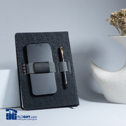 تصویر  سالنامه وزیری روزانه  ته دوخت جلددیاکو/جای موبایل وخودکار