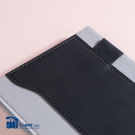 تصویر  سالنامه اروپايي روزانه ته دوخت  جلد ترمو دو تکه هرمز/جای خودکار 