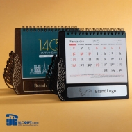 تصویر  تقويم روميزي پايه MDF مدل سرو