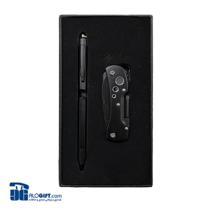 تصویر  ست دوتایی مدیریتی ابزار 10 کاره - خودکار مهندسی (مشکی )