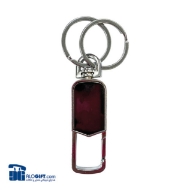 تصویر  جاکلیدی فلزی تاشو براق مدل دو حلقه 