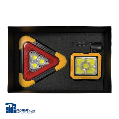 تصویر  ست ابزار چراغ خطر و جعبه ابزار سولار 