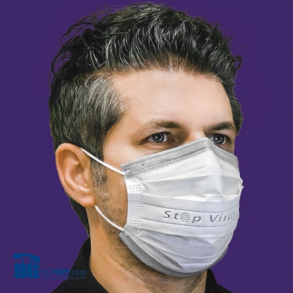 تصویر  ماسک ۵لایه طرح سه بعدی با ۲فیلتر، فول اولترا، بسته ۱۰ عددی، مدل AB10