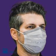 تصویر  ماسک ۵لایه طرح سه بعدی با ۲فیلتر، فول اولترا، بسته ۱۰ عددی، مدل AB10