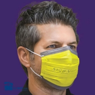 تصویر  ماسک ۵لایه طرح سه بعدی با ۲فیلتر، فول اولترا، بسته ۱۰ عددی، مدل AB10