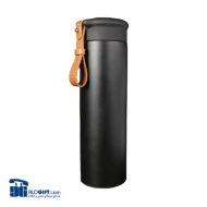 تصویر  فلاکس استیل بند دار چرمی 500میلی لیتر