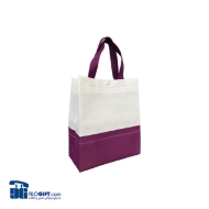 تصویر  ساک دستی تبلیغاتی پارچه ای عمودی ۱۰×۳۰×۲۵ سانتی متر باکس بگ دو تکه دکمه دار