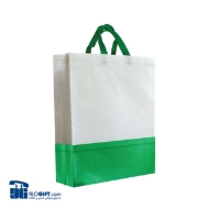 تصویر  ساک دستی تبلیغاتی پارچه ای عمودی 40x45x10  سانتی متر دو تکه