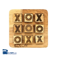 تصویر  بازی فکری دوز xo چوبی 