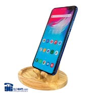 تصویر  استند موبایل رومیزی چوبی