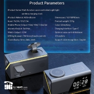 تصویر  شارژر وایرلس ساعت دار هوشمند برند MOMENT