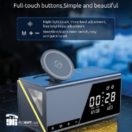 تصویر  شارژر وایرلس ساعت دار هوشمند برند MOMENT