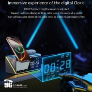 تصویر  شارژر وایرلس ساعت دار هوشمند برند MOMENT